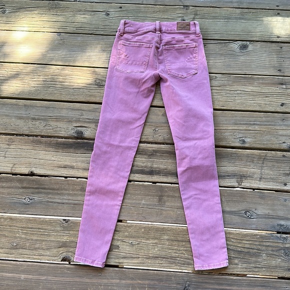 5 FOR $25 AE Mauve Low-Rise Jeggings - Picture 5 of 6